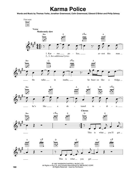 Tablature Guitare Karma Police at Peggy Bergmann blog