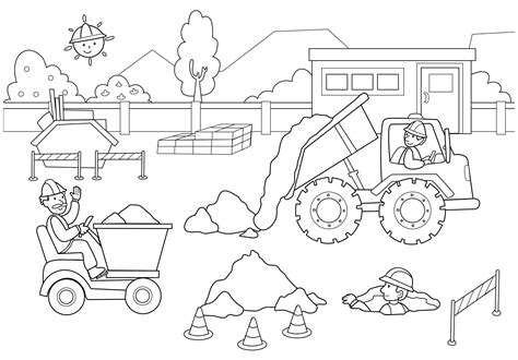 Printable Construction Coloring Pages