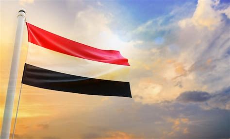 Premium Photo A National Flag Of Yemen Isolated 3d Waving Flag