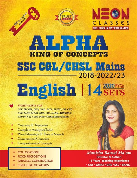 Buy Ssc Cgl Mains English By Manisha Bansal Ma Am Sets