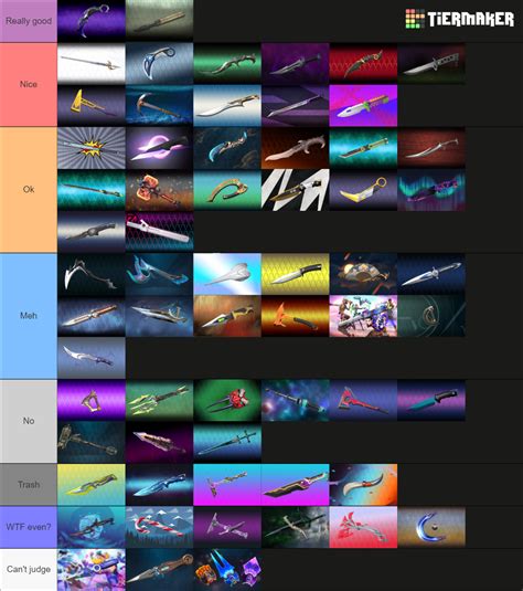valorant knife skins tier list community rankings tiermaker