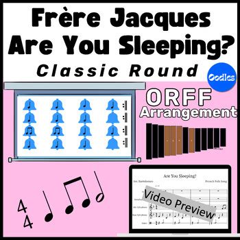 Are You Sleeping Fr Re Jacques Orff Arrangement For Classic Round W