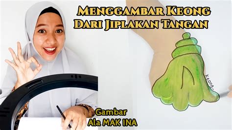 Cara Mudah Dan Praktis Menggambar Keong Dari Jiplakan Tangan YouTube