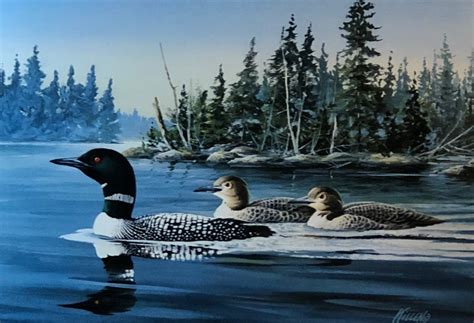 James Killen Quiet Waters Loon Lake Art Print Signed