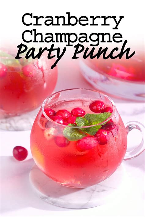 Cranberry Champagne Party Punch Meatless Makeovers Recipe