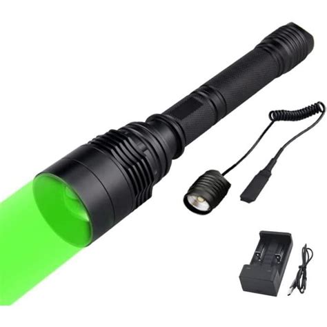 Lampe Torche Verte De Chasse Weslite Tactique Lampe De Poche Vert