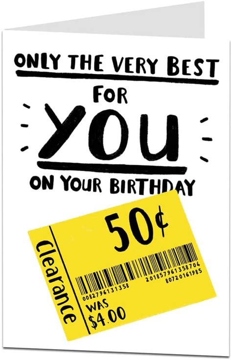 Amazon Limalima Funny Birthday Card Rude Sarcastic Clearence