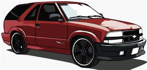 Chevy Blazer Xtreme Chevy S Cartoon Car Drawing Car Drawings