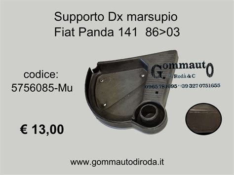 Supporto Dx Marsupio Fiat Panda Gommauto Di Roda