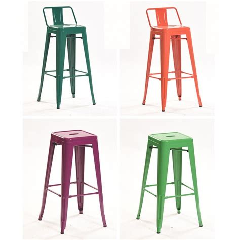 Metal Bar Stools with Backs Industrial Style High Stools Bar Chairs - China Metal Chairs and Bar ...