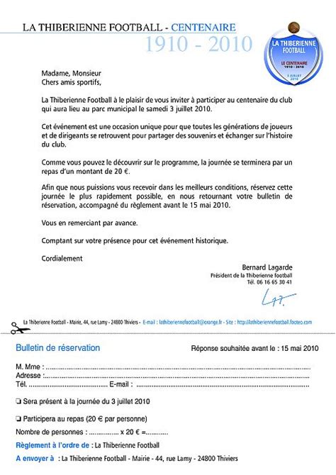 Exemple De Lettre Dinvitation A Un Evenement