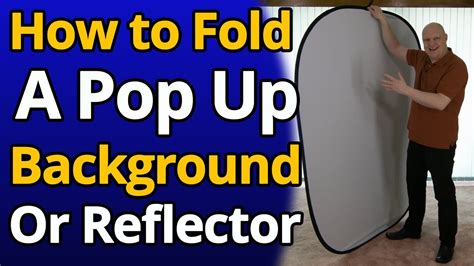 How To Fold A Pop Up Background Backdrop Reflector Green Blue