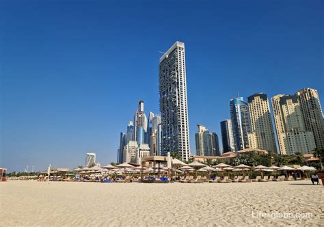 Dubai Marina Beach (JBR Beach) - the most touristic in Dubai