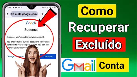 Como Recuperar Uma Conta Do Gmail Exclu Da Permanentemente Em