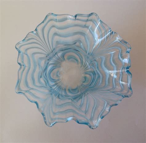 Victorian Glass Bowl With Pulled Trailed Decoration Collectors Weekly