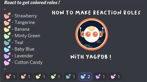 How To Create Reaction Roles With YAGPDB YouTube