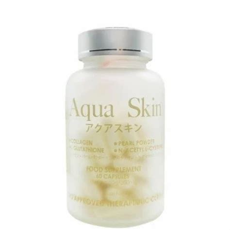 Aqua Skin Glutathione And Collagen Whitening Softgel Packaging Size