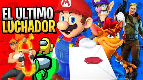 QUIEN ES EL ULTIMO LUCHADOR DE SMASH BROS ULTIMATE YouTube