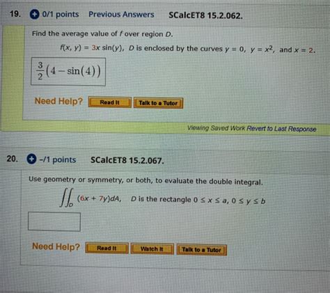 Solved Points Previous Answers Scalcet Chegg