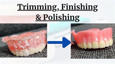 Trimming Polishing Finishing Of Maxillary Complete Denture Youtube