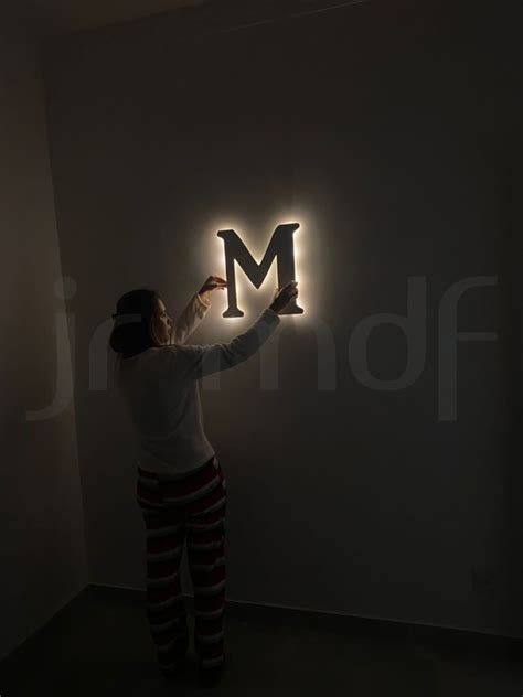 Lumin Ria Letra Luminosa Decorativa Led Mdf Elo