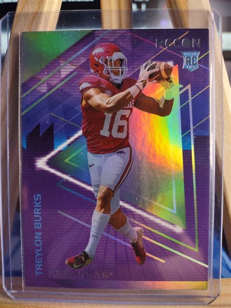 Panini Chronicles Draft Picks Treylon Burks Recon Rc Arkansas