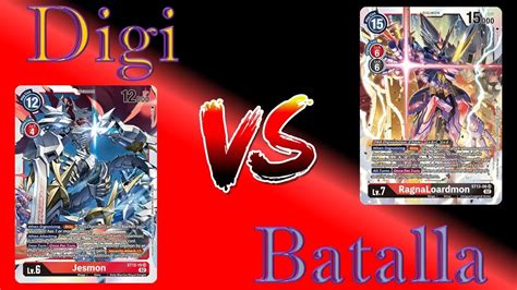 Digimon TCG BT 10 ESP Estructura Jesmon Vs Estructura RagnaLordmon