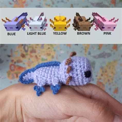 Minecraft Axolotl Crochet Axolotl Axolotl Plush T Etsy Australia