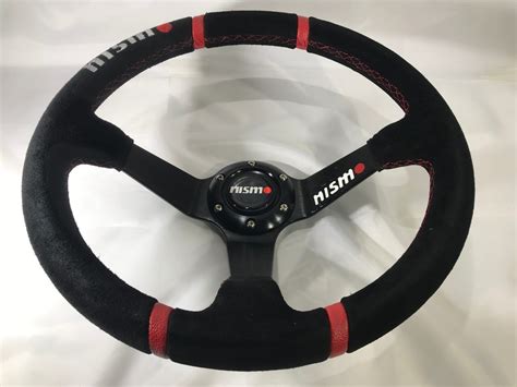 Volante Deportivo Tuning Racing Nismo Gamuza Negro N En