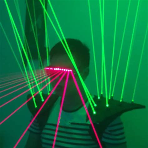 New Green Laser Man Luminous Vest And Waistcoat Laserman Costume With 20pcs 532nm 100mW Lasers ...