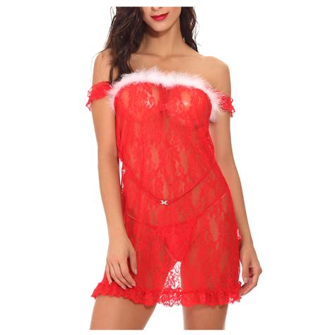 Summer Savings Ppgejgek Lingerie For Women Christmas Suit Role Play