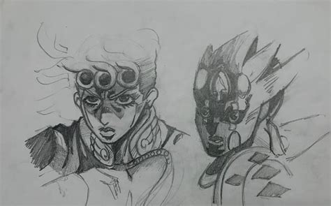 Giorno And Gold Experience Sketch By Me R Stardustcrusaders