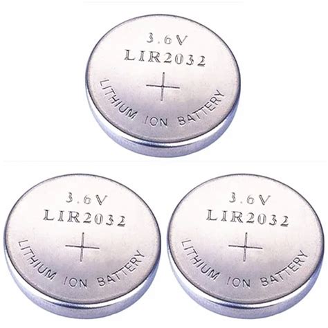 New Pcs Lot Lithium Li Ion Mah V Rechargeable Lir Button Cell