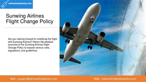 Sunwing Airlines Flight Change Policy Airlines Ticket Policy Ppt