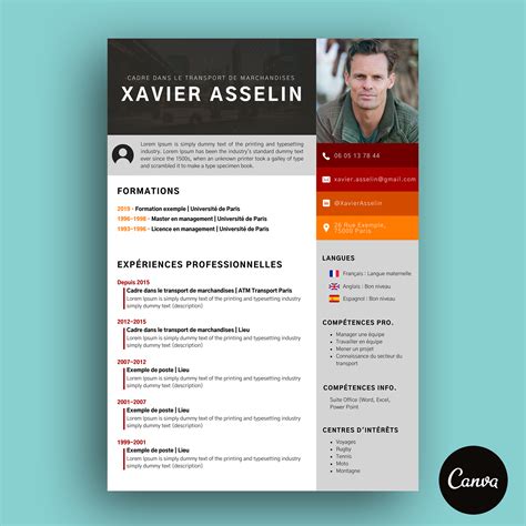 Des Templates CV Canva Pour Etre Remarqué Par Les Recruteurs