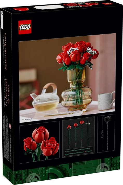 Roses Bouquet Lego 3