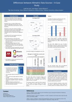 differences  altmetric data sources  case study