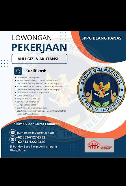 loker sppg mbg bener meriah konsultasi  amal