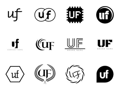 Modelo De Empresa De Logotipo UF Logotipo De Letra U E F Configure