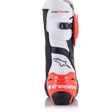 Summer Motorcycle Racing Boots Alpinestars Supertech R Vented Black