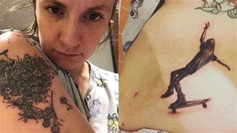 Lena Dunham turns endometriosis scar into body art with new tattoo | HELLO!