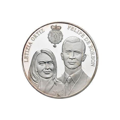 Felipe Y Letizia Mariana Plata Monedas Lamasbolano