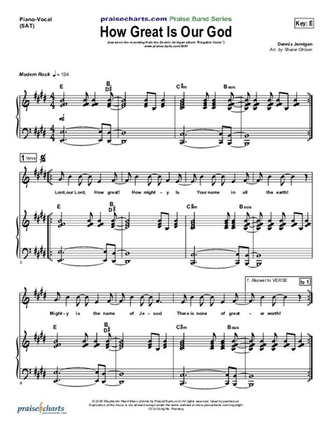 How Great is Our God Sheet Music PDF (Dennis Jernigan) - PraiseCharts