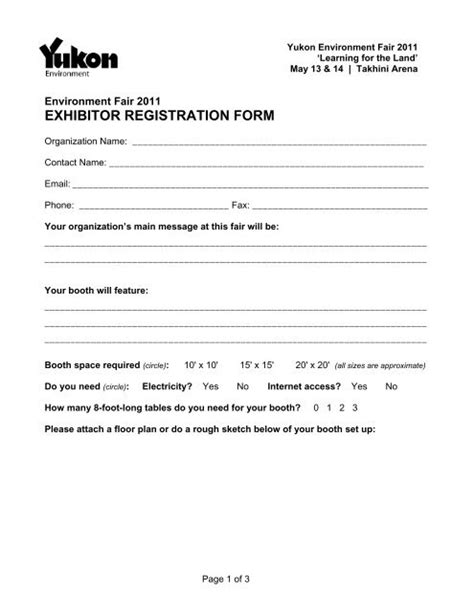 EXHIBITOR REGISTRATION FORM