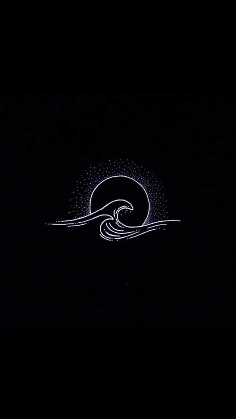 Black Wave Wallpaper - iXpap