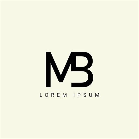 Premium Vector Alphabet Mb And Bm Illustration Monogram Vector Logo