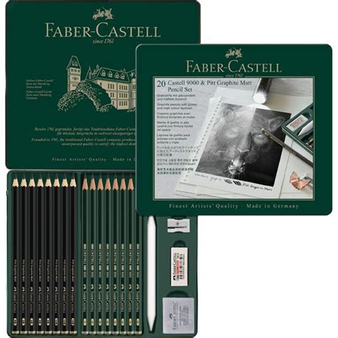 Faber Castell Caja Met Lica Piezas Grafito Mate