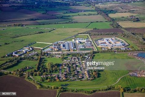 ENGLAND. FEBRUARY 2018 - Aerial Photograph of HMP Rye Hill and HMP ...