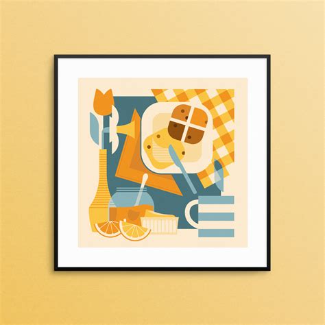 Hot Cross Buns Julia Allum Illustration