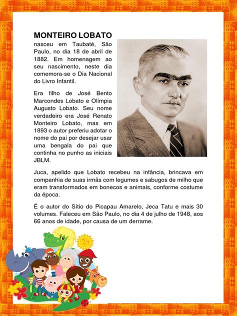 Monteiro Lobato: o escritor brasileiro criador do Sítio do Picapau ...